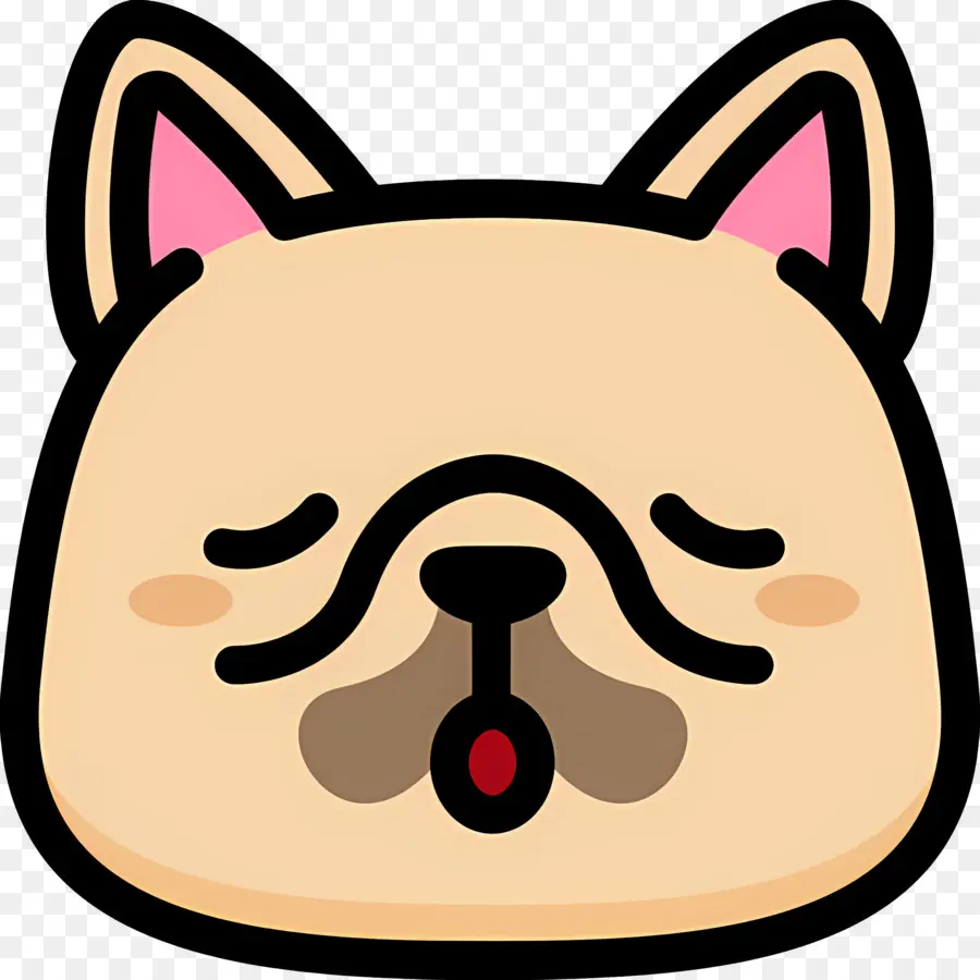 Emoji Anjing，Wajah Anjing PNG