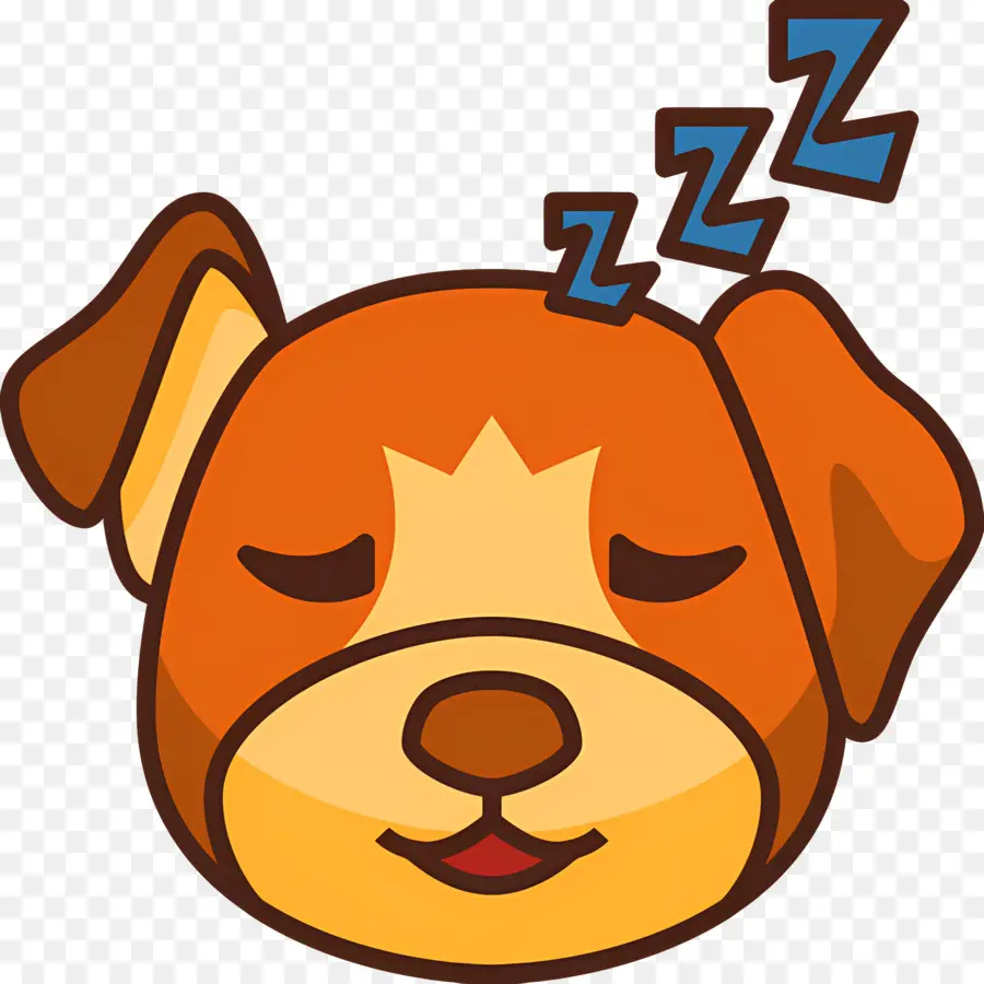 Emoji Anjing，Anjing Tidur PNG