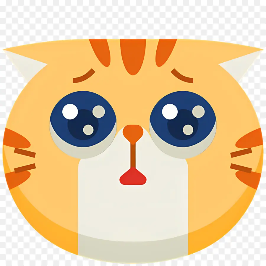 Emoji Kucing，Kucing Sedih PNG