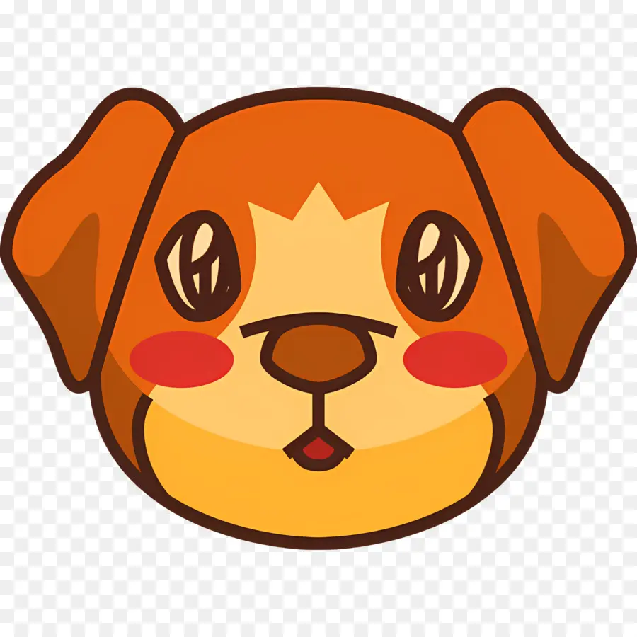 Emoji Anjing，Anjing Memerah PNG