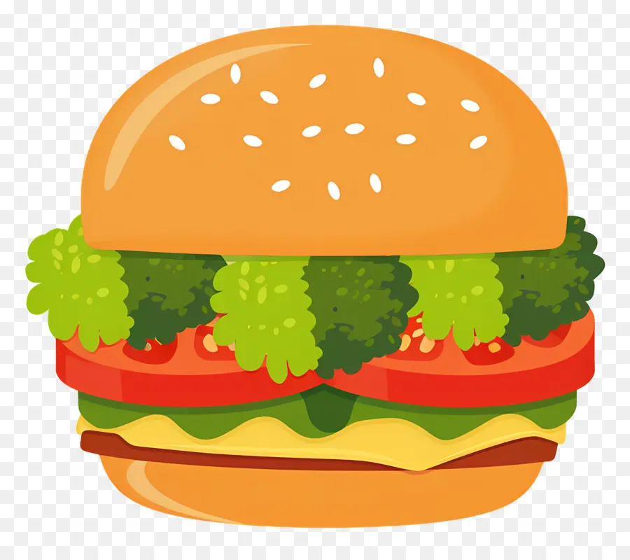 Burger Vegetarian，Burgernya PNG