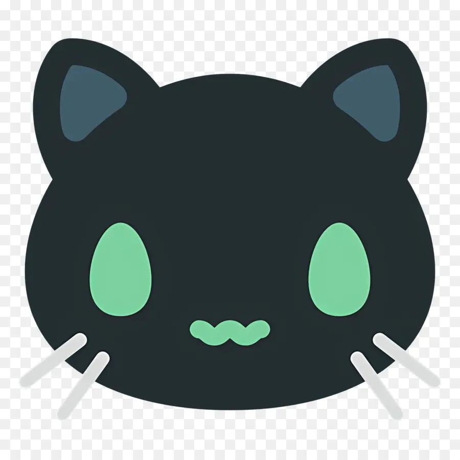 Emoji Kucing，Kucing Hitam PNG