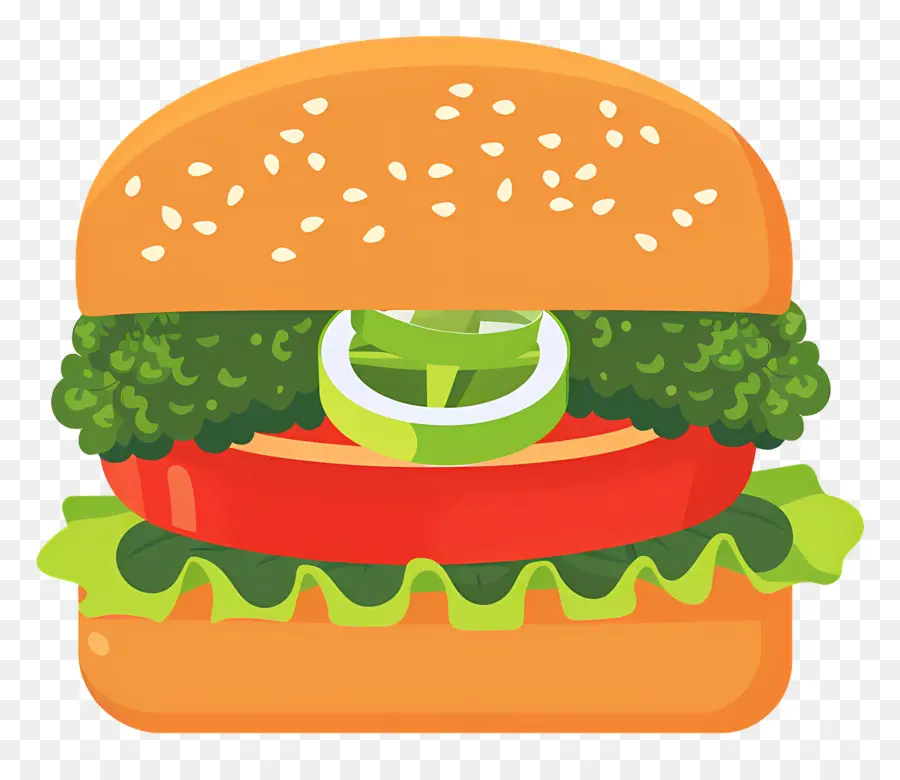 Burger Vegetarian，Burgernya PNG