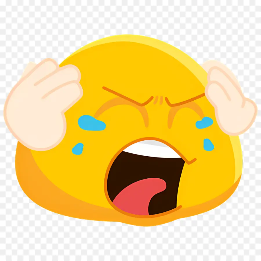 Emoji Menangis，Wajah Menangis PNG