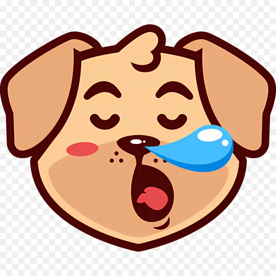 Emoji Anjing，Wajah Anjing PNG