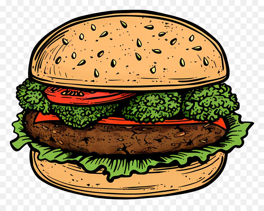 Burger Vegetarian，Cheeseburger PNG