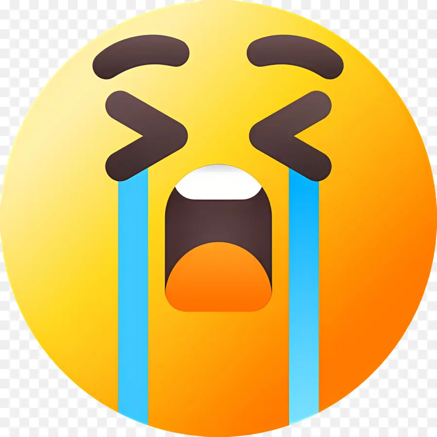 Emoji Menangis，Wajah Menangis PNG