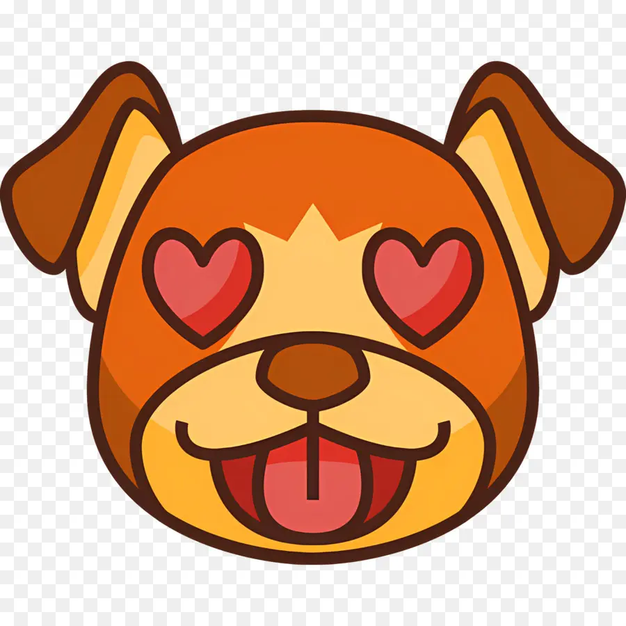 Emoji Anjing，Anjing Cinta PNG