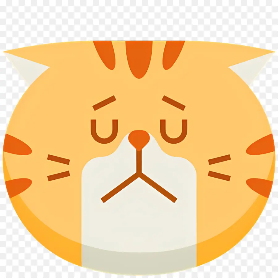 Emoji Kucing，Kucing Sedih PNG