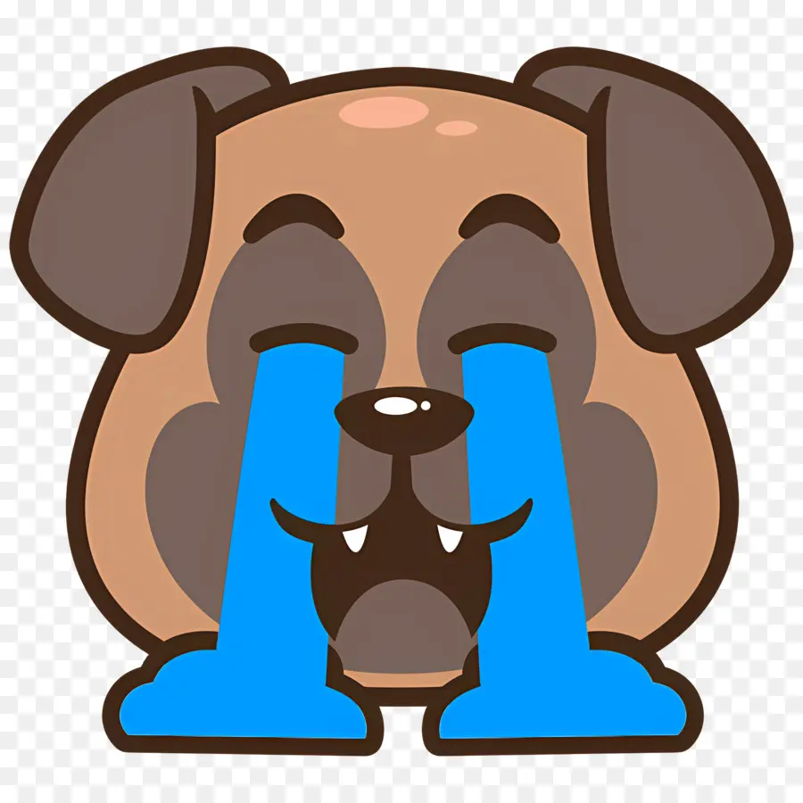 Emoji Anjing，Emoji Anjing Menangis PNG