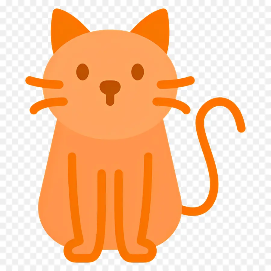 Emoji Anjing，Kucing Oranye PNG