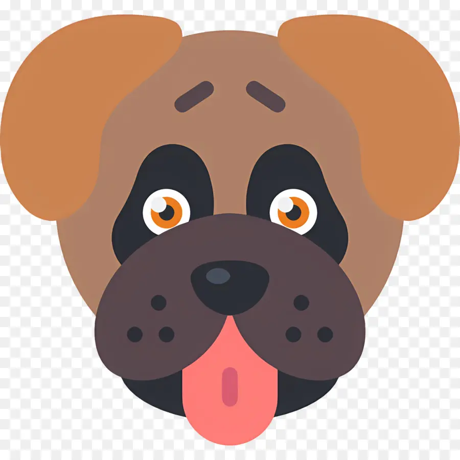 Emoji Anjing，Wajah Anjing PNG