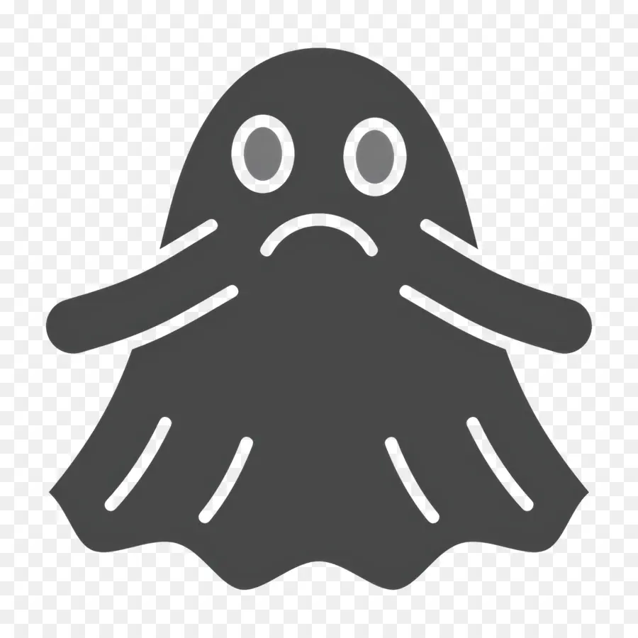 Emoji Hantu，Hantu Sedih PNG