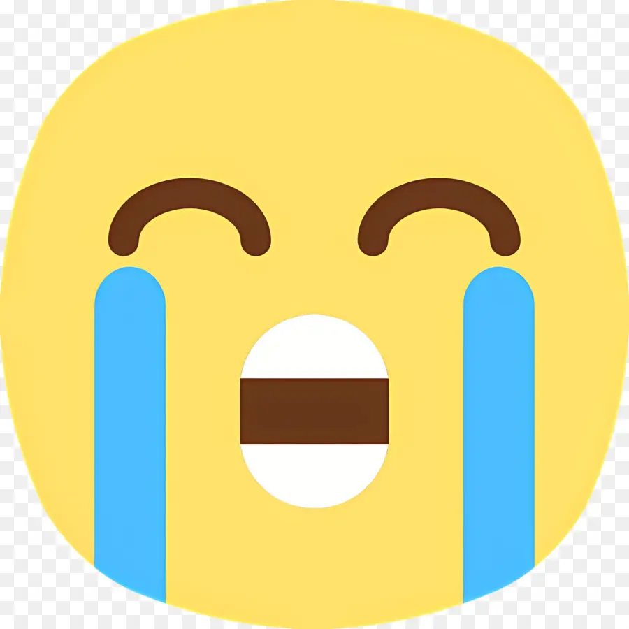 Emoji Menangis，Wajah Menangis PNG