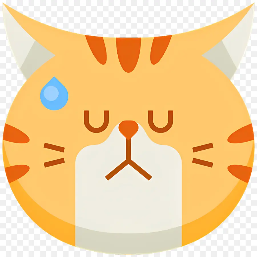 Emoji Kucing，Kucing Sedih PNG