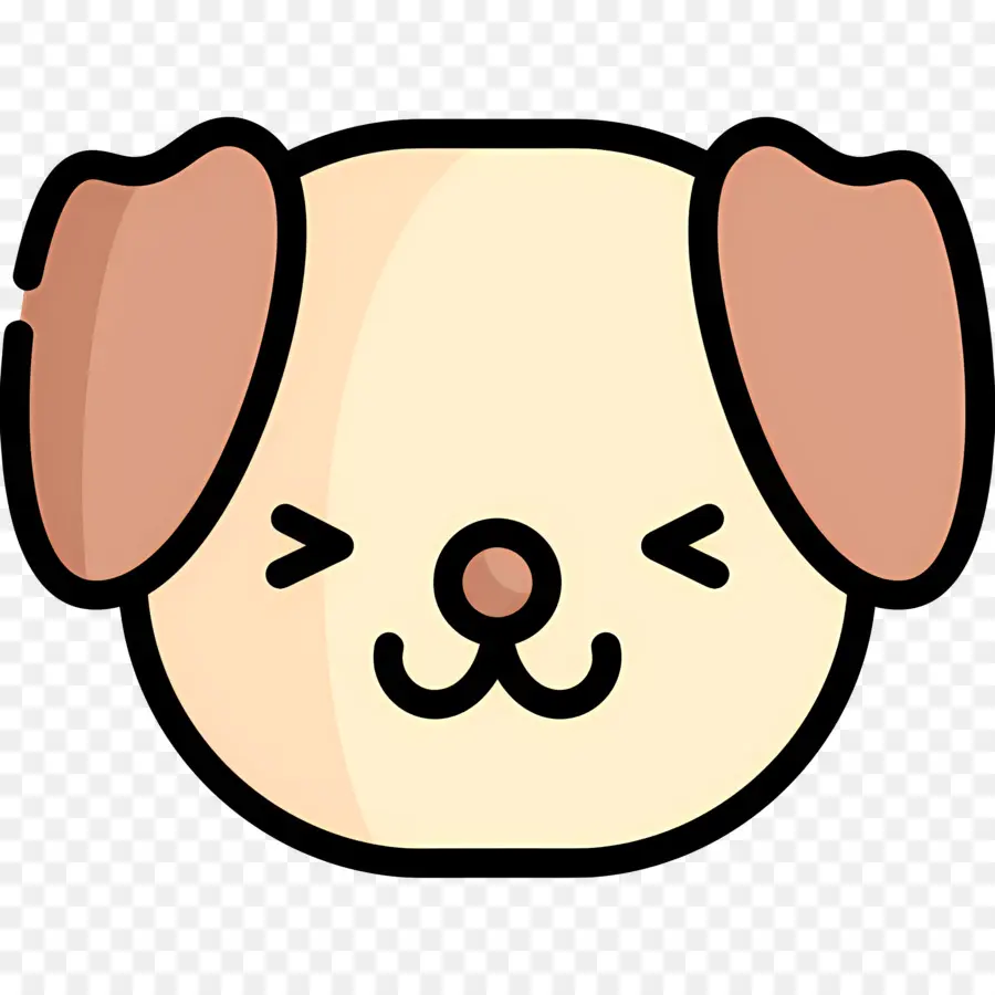 Emoji Anjing，Wajah Anjing PNG