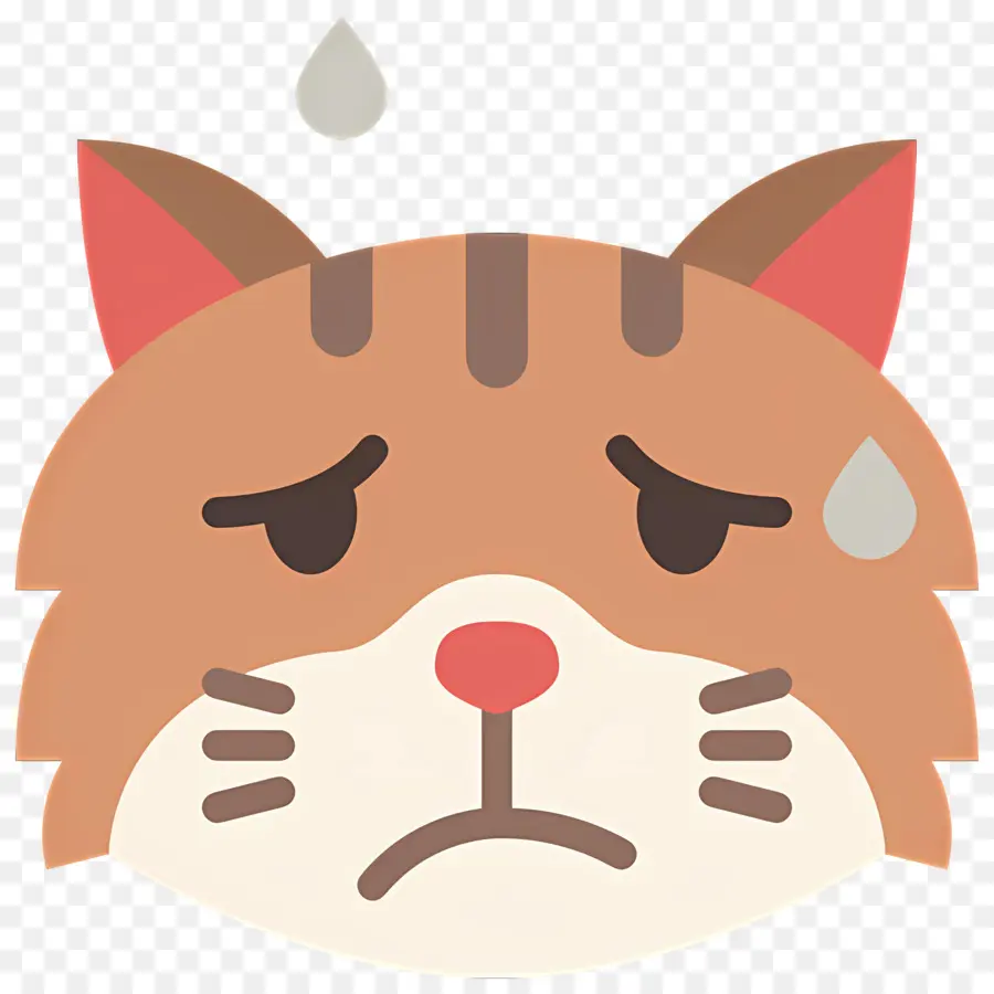 Emoji Kucing，Kucing Sedih PNG