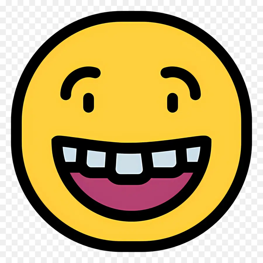 Emoji Tertawa，Emoji Tersenyum PNG