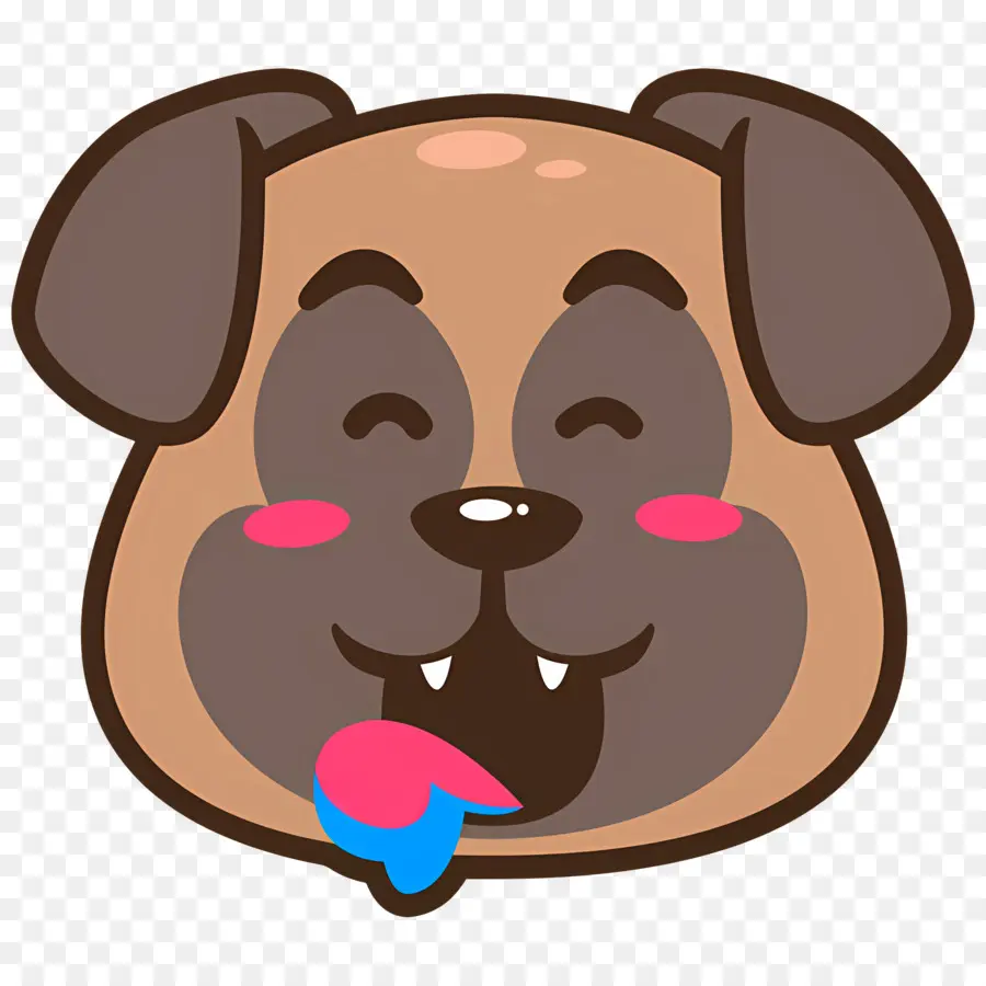 Emoji Anjing，Wajah Anjing PNG