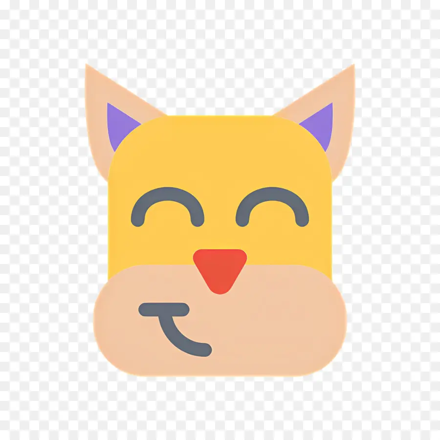 Emoji Anjing，Kucing Tersenyum PNG