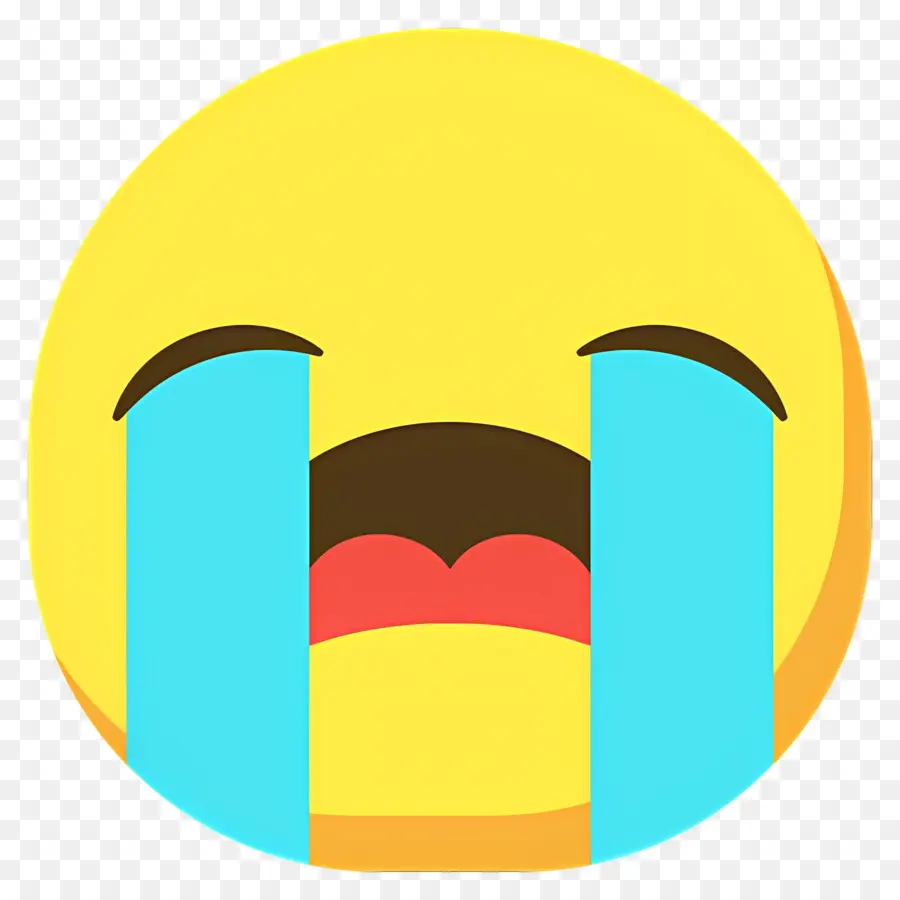 Emoji Menangis，Wajah Menangis PNG