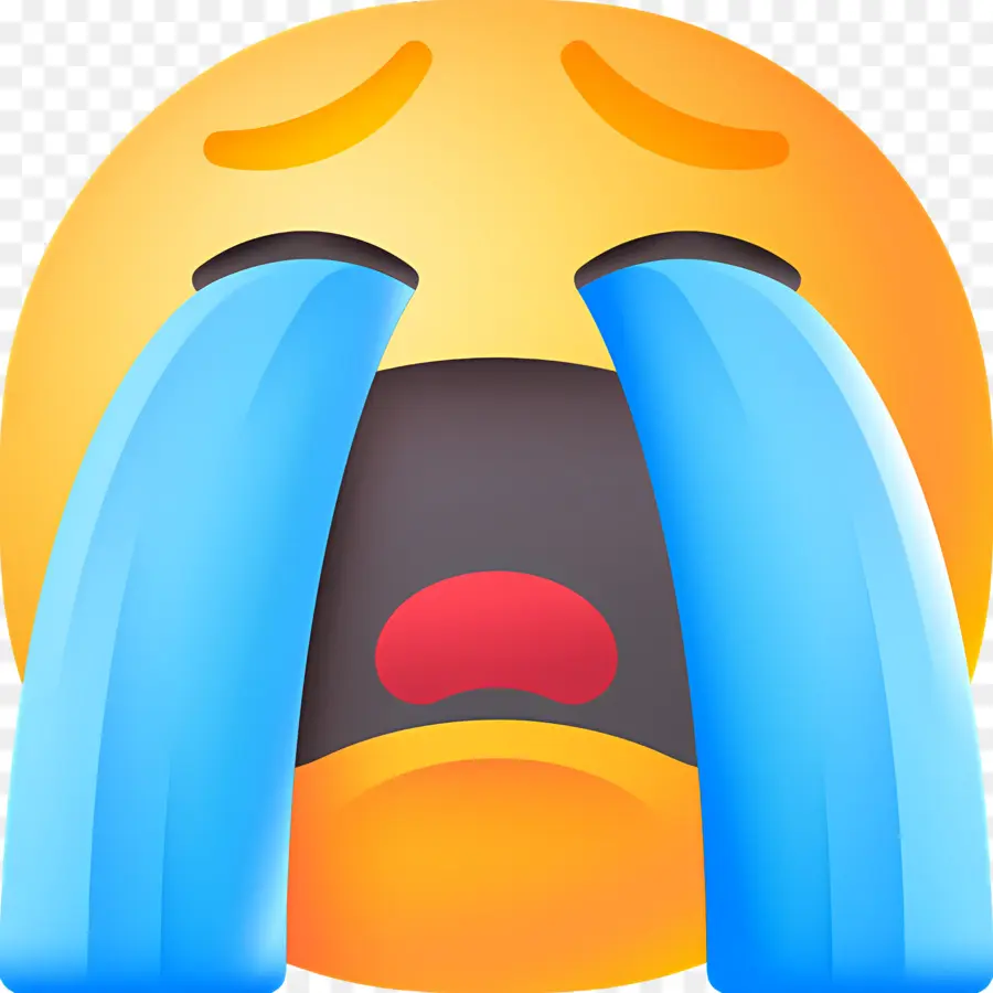 Emoji Menangis，Wajah Menangis PNG