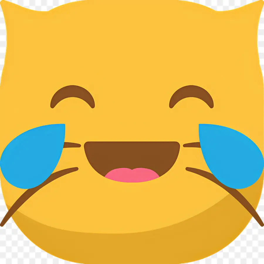 Emoji Kucing，Kucing Tertawa PNG