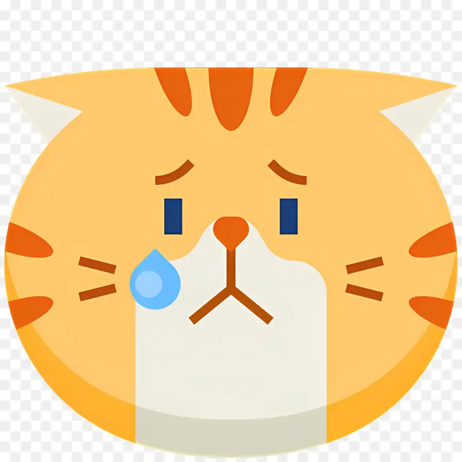 Emoji Kucing，Kucing Sedih PNG