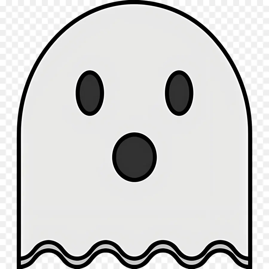 Emoji Hantu，Hantu Putih PNG