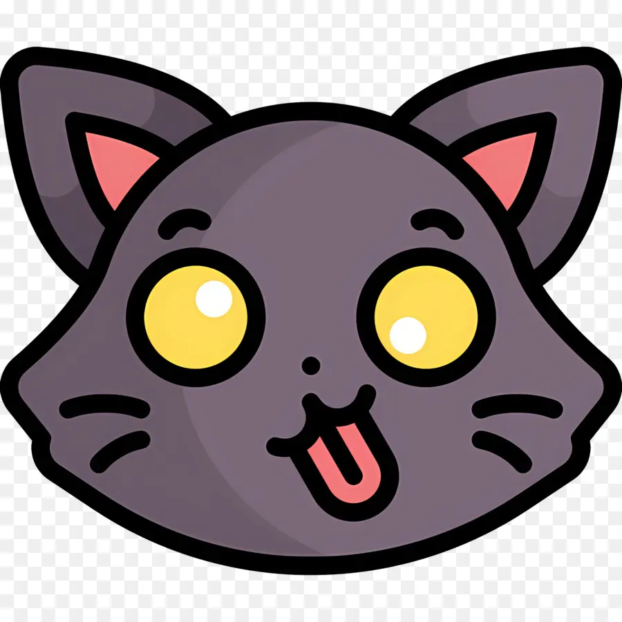 Emoji Kucing，Wajah Kucing Lucu PNG