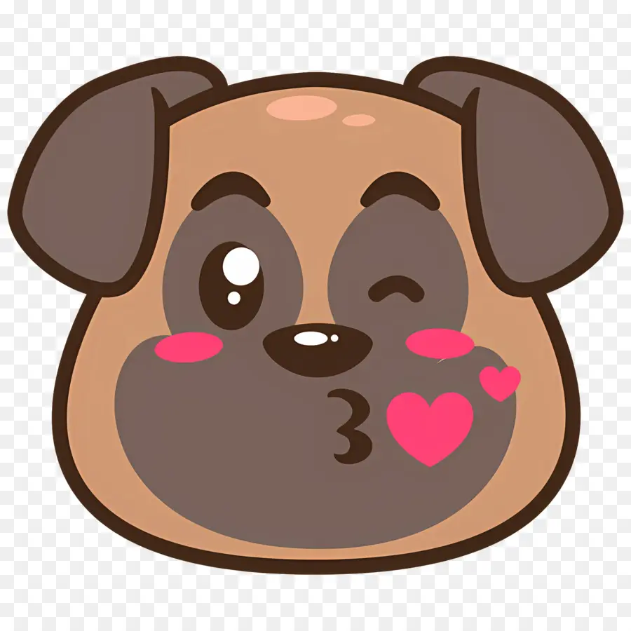 Emoji Anjing，Wajah Anjing PNG