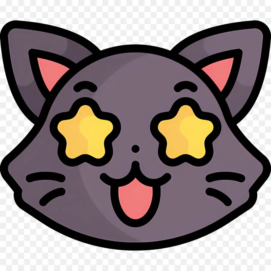 Emoji Kucing，Wajah Kucing Lucu PNG