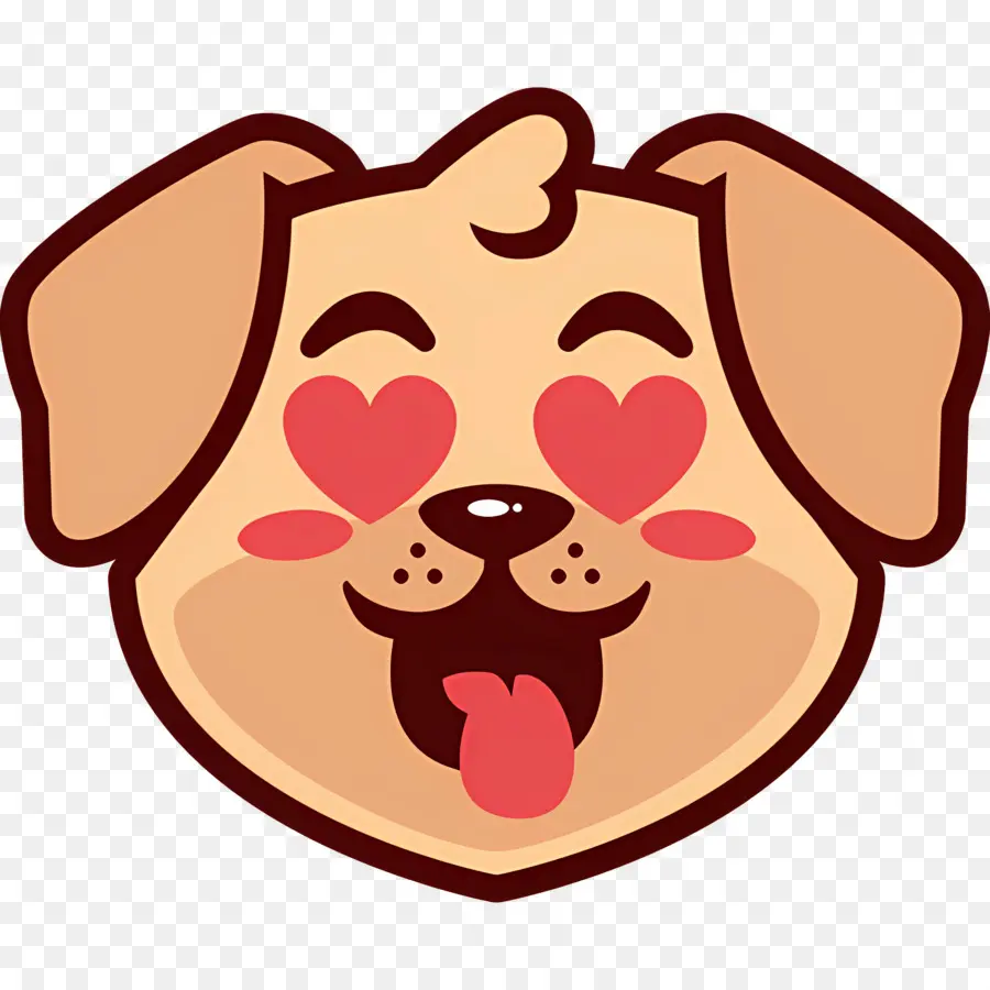 Emoji Anjing，Anjing Tertawa PNG