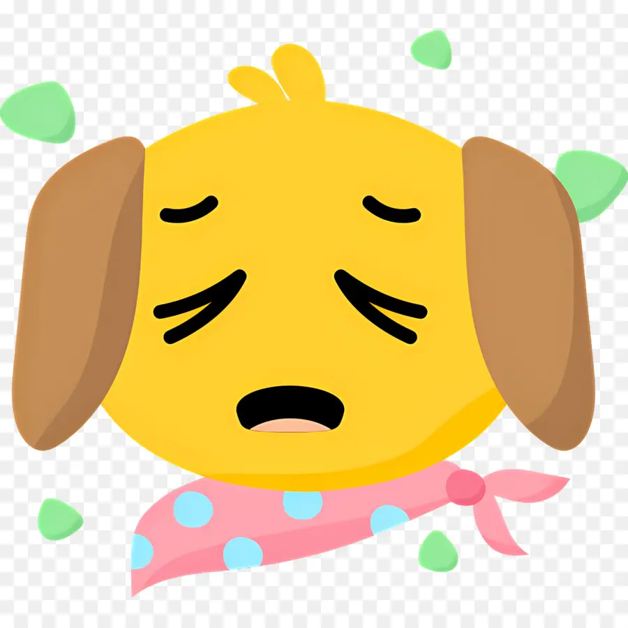 Emoji Anjing，Anjing Bermata Berbintang PNG