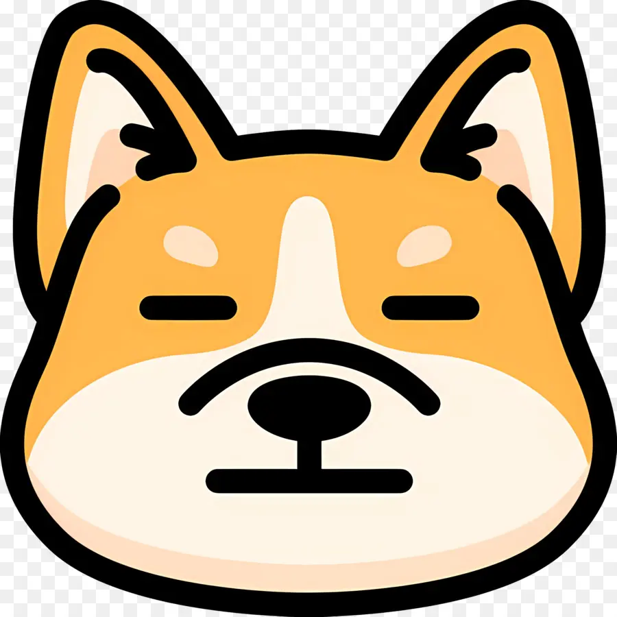 Emoji Anjing，Shiba Inu PNG