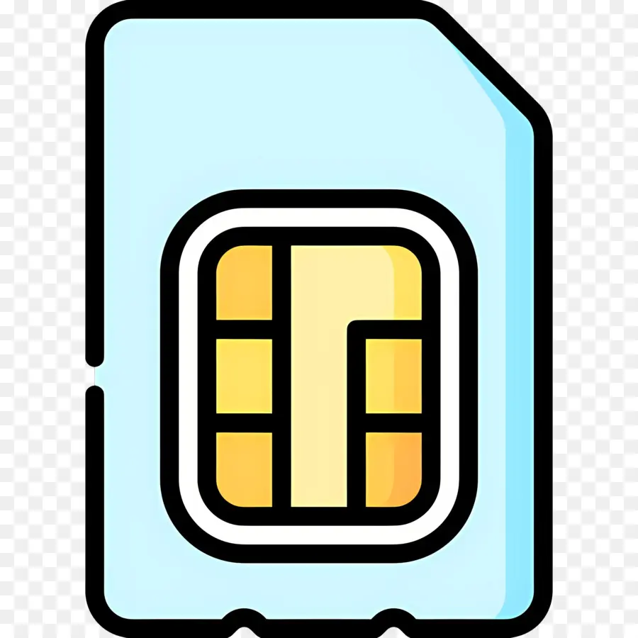 Memori Telepon，Kartu Sim Biru PNG