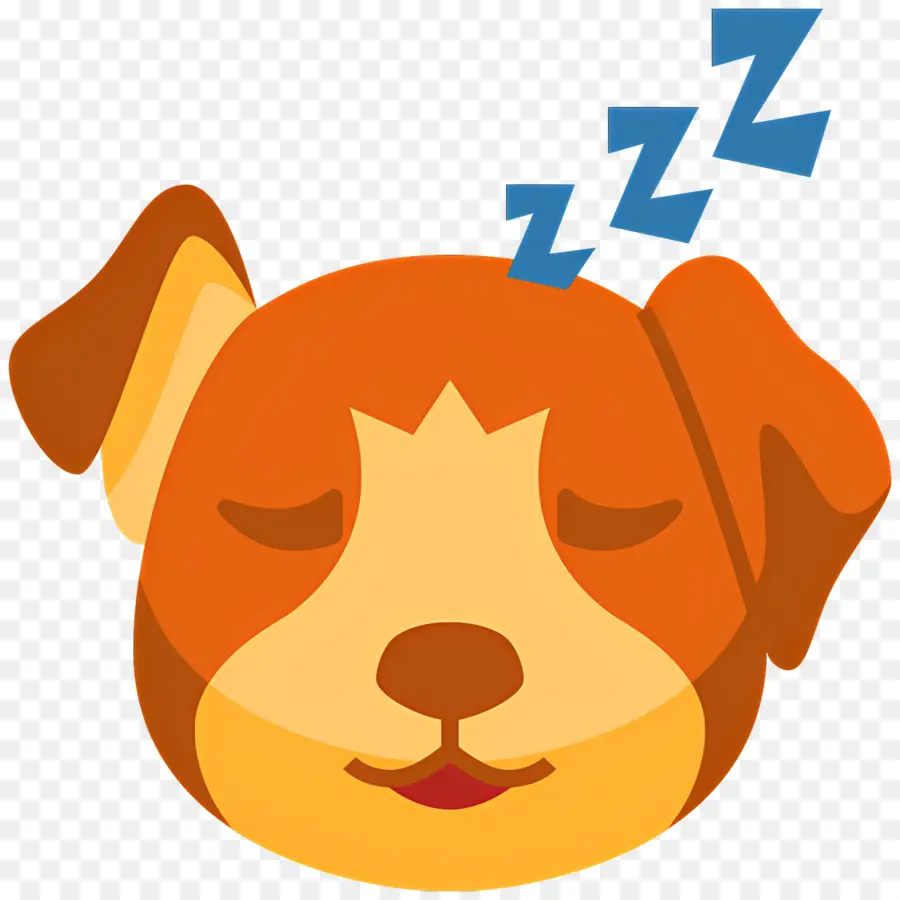 Emoji Anjing，Anjing Tidur PNG