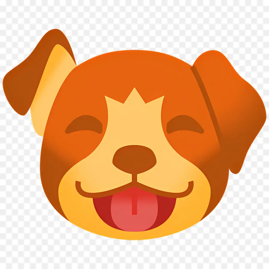 Emoji Anjing，Anjing Memerah PNG