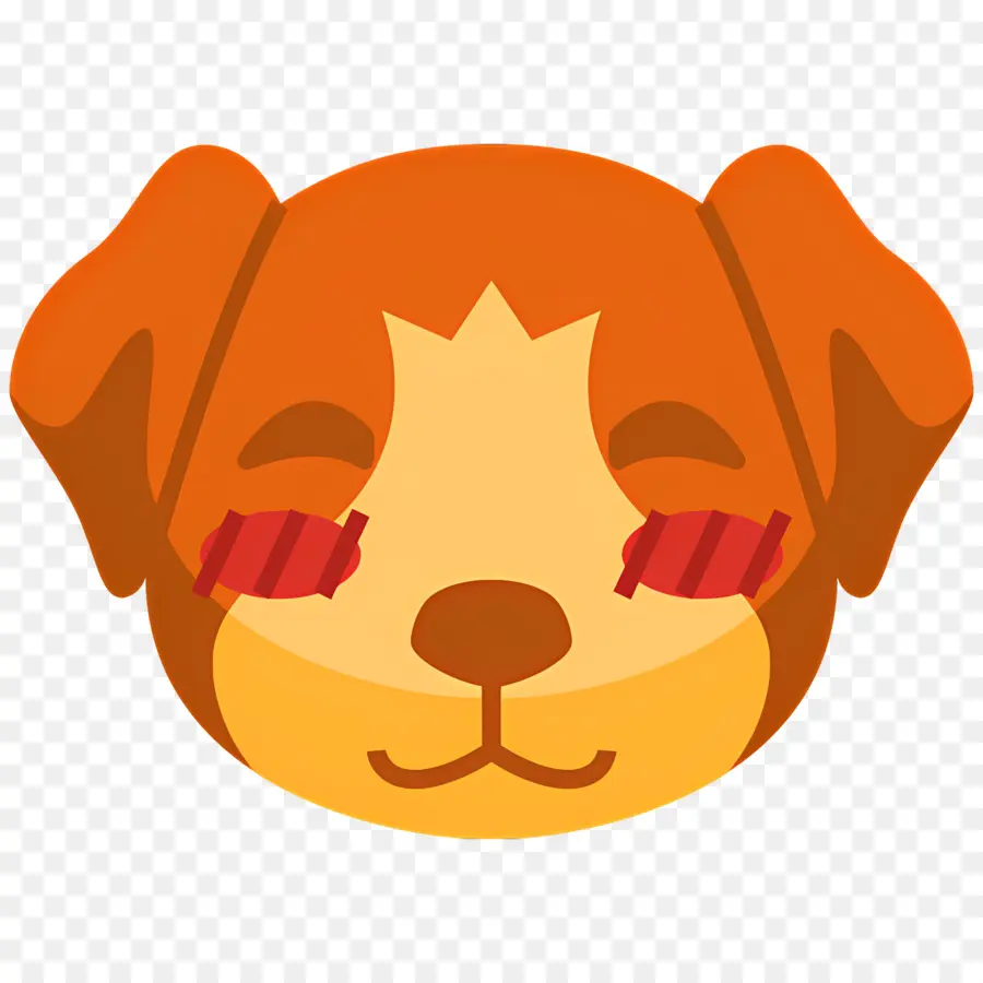 Emoji Anjing，Anjing Memerah PNG