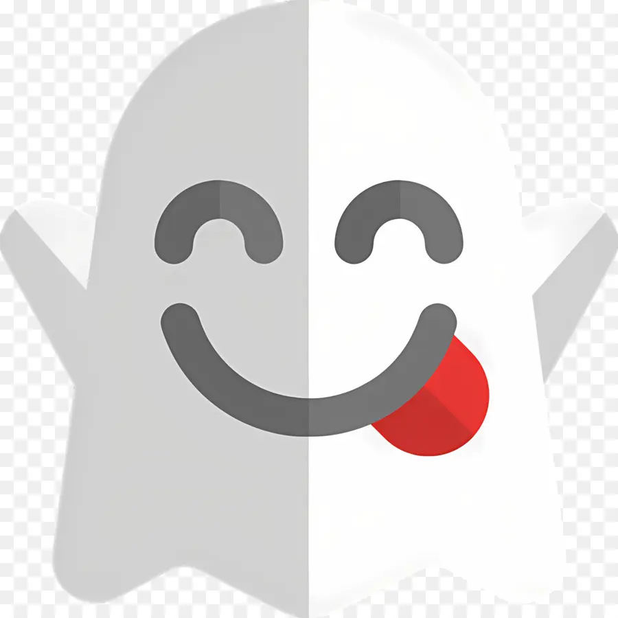 Emoji Hantu，Hantu Sambil Tersenyum PNG