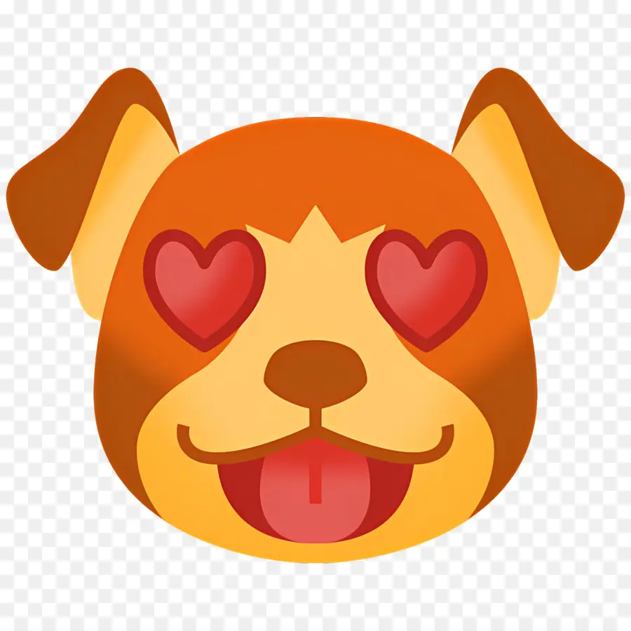 Emoji Anjing，Anjing Cinta PNG