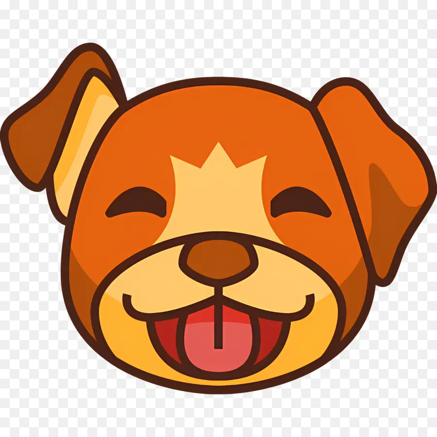 Emoji Anjing，Wajah Anjing PNG