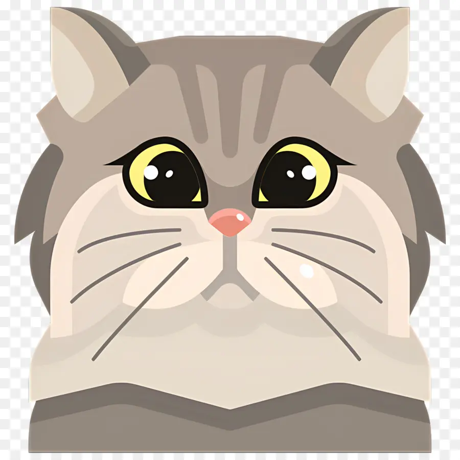 Emoji Kucing，Kucing Terkejut PNG