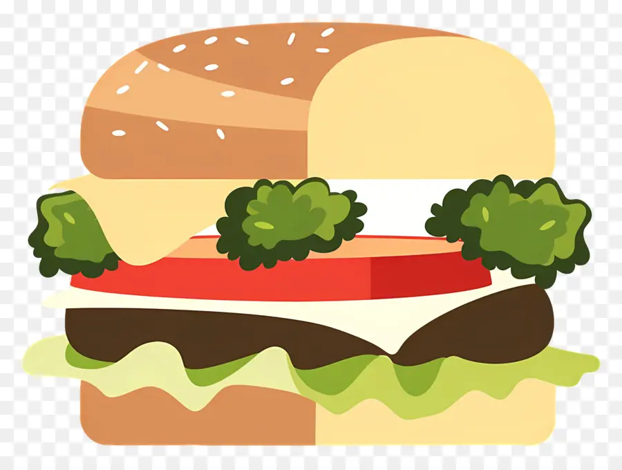 Burger Vegetarian，Burgernya PNG