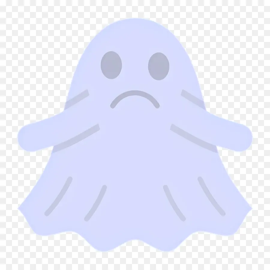 Emoji Hantu，Hantu Sedih PNG