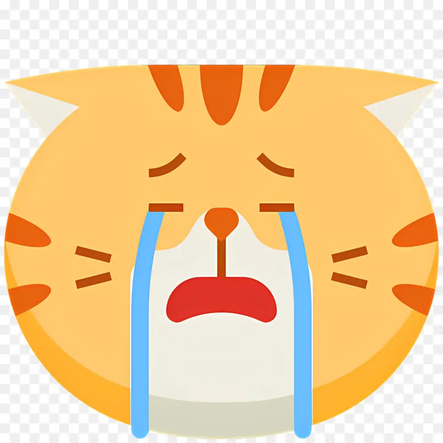 Emoji Menangis，Kucing Menangis PNG