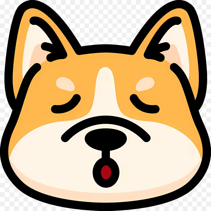 Emoji Anjing，Wajah Anjing PNG