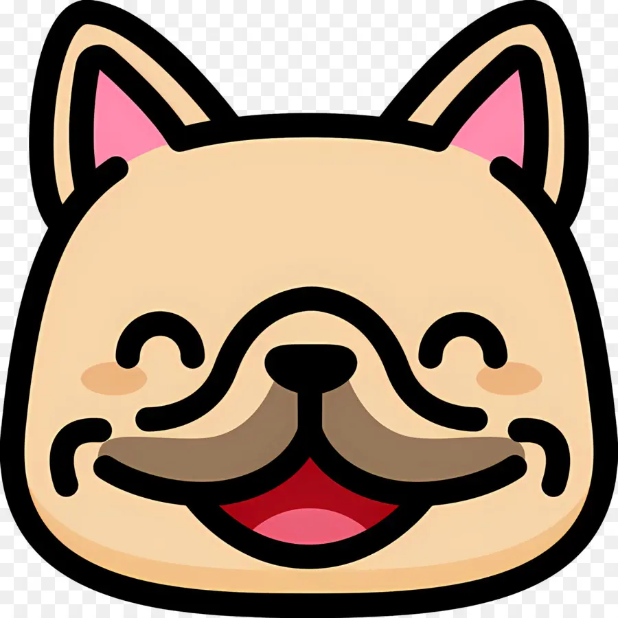 Emoji Anjing，Wajah Anjing PNG