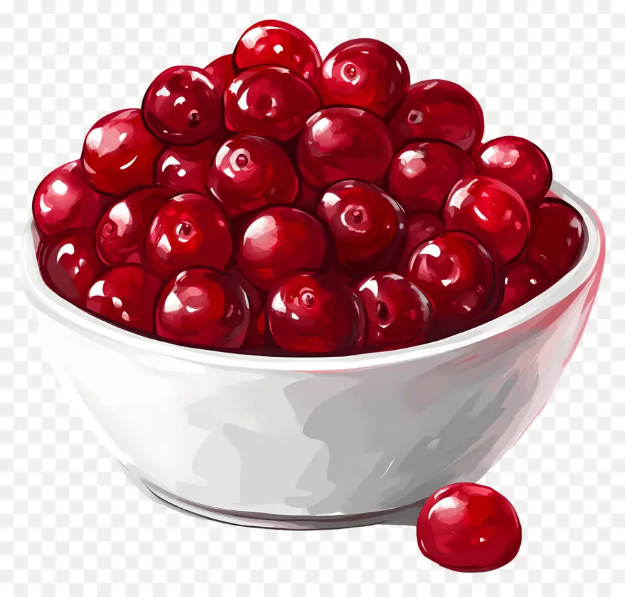 Kenikmatan Cranberry，Semangkuk Berry PNG