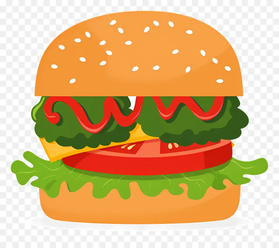 Burger Vegetarian，Burgernya PNG